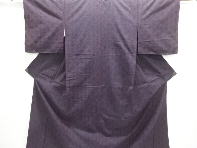 JAPANESE KIMONO / MAWATA YUKI TSUMUGI / UNUSED / WOVEN ASANOHA